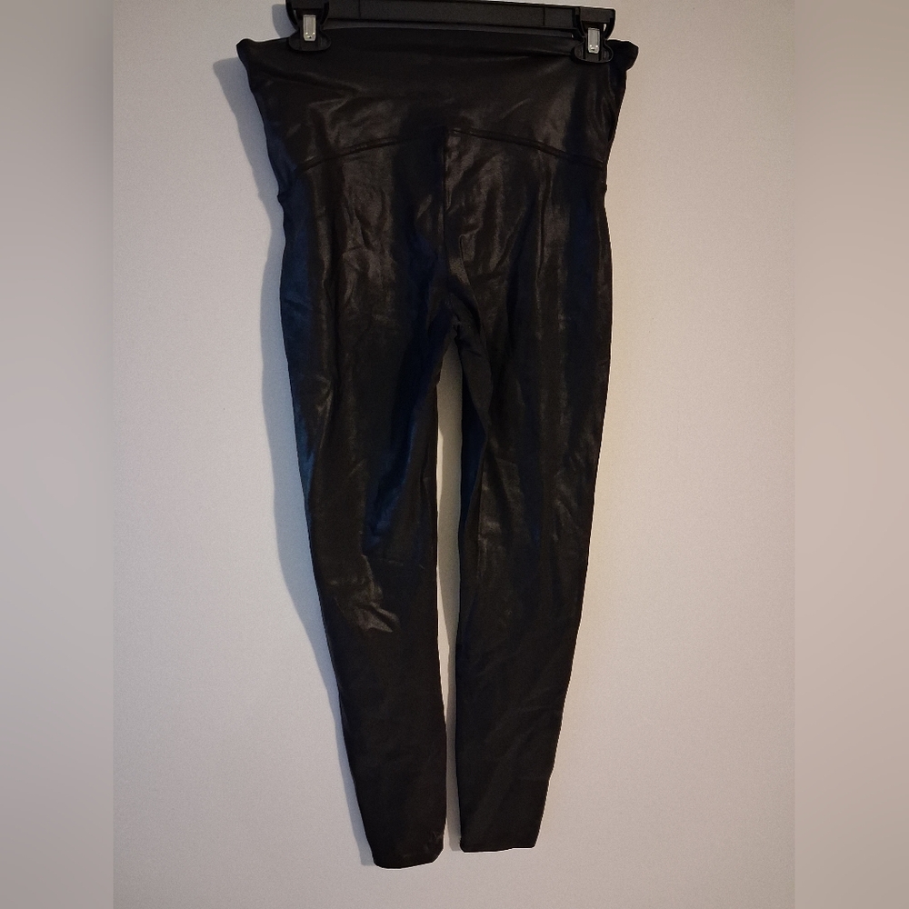 Spanx Black Faux Leather Leggings - Picture 3 of 8